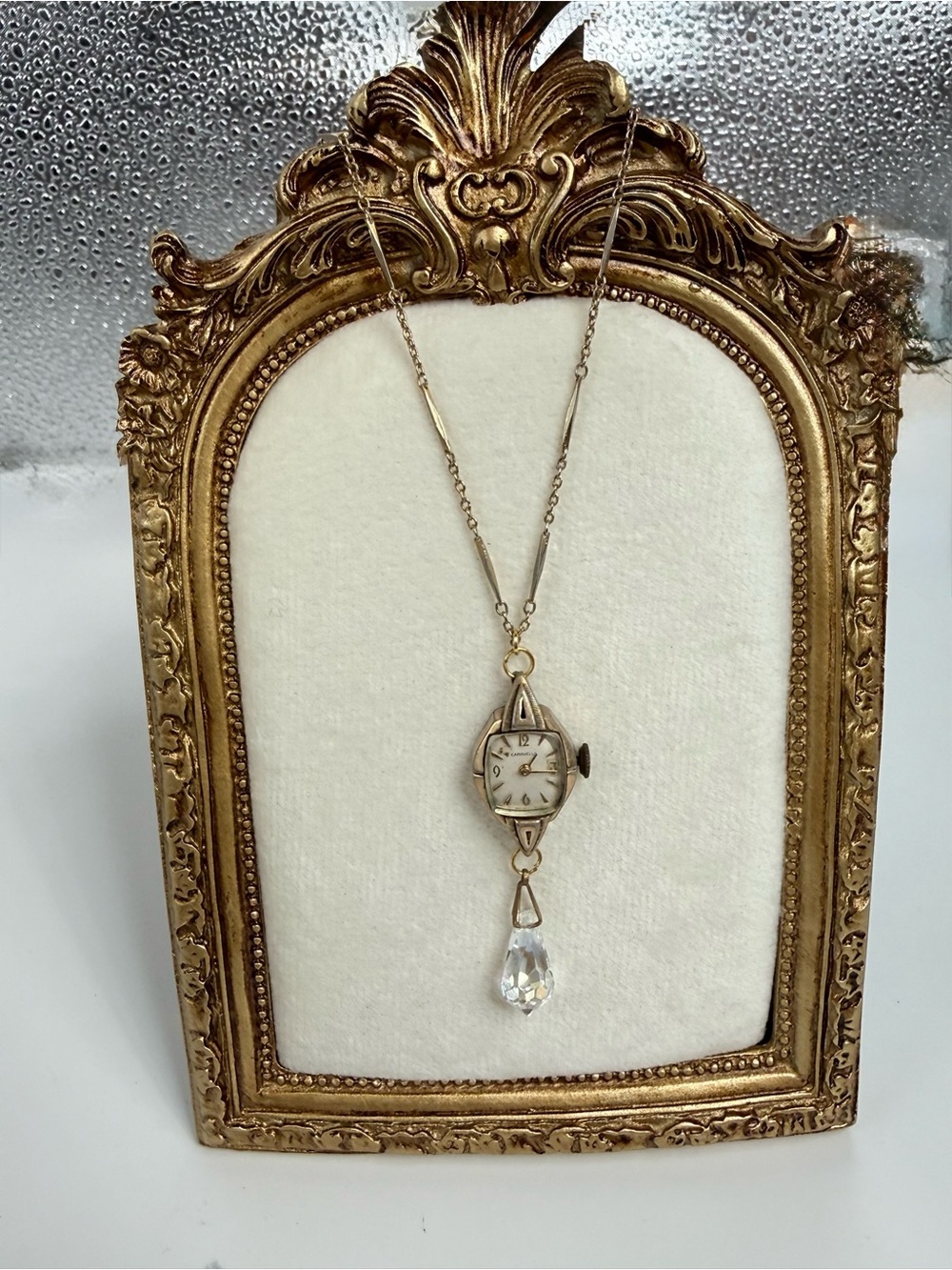Caravelle watch crown trifari necklace one of a kind steampunk eclectic vintage